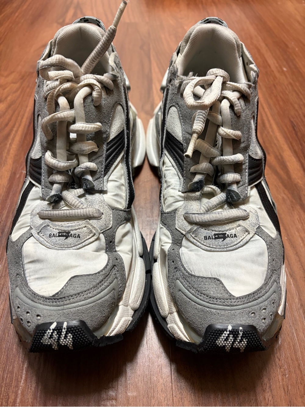 Balenciaga Runner Gray & Black Track-Style Men's Sneakers